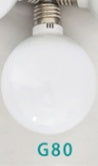 Milky White LED Glass Bulb Warm White Light Source