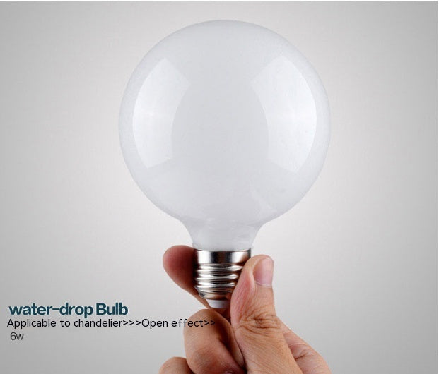 Milky White LED Glass Bulb Warm White Light Source